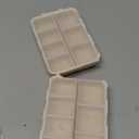 NEW Foldable & Double Protection Portable Weekly Pill Organizer 2 Times A Day with Etched Labels, AM PM 7 Day Week Medicine Box, Daily Travel Pill Case Holder Dispenser for Vitamin, Supplement - Khaki