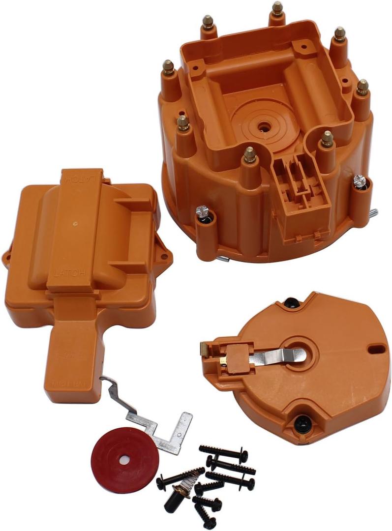 Performance Orange Male HEI Distributor Cap & Rotor Replacement Kits Fits for SBC BBC 305 350 454