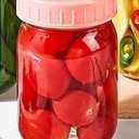 Mason Jar With Pink Lid