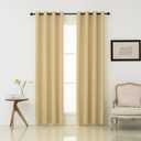 Pickluc Blackout Curtain 108 Inches Long 2 Panels, Grommet Window Drapes for Living Room, Thermal Insulated, Noise Reduction, Privacy Protection, Beige, 52" Wide x 108" Length