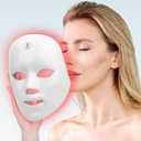 Led Light Therapy Mask, 7 Color Led Face Mask Light Therapy, Face Light therapy Device, Red Light Therapy, Adapt All Skin, Diminish Spots, Remove Wrinkles, Red light face mask