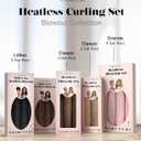 Classic Heatless Curls Overnight Rods No Heat Hair Curlers to Sleep Jumbo Foam Large Hair Rollers for Long Short Hair Heatless Curling Rod Set Styling Tools with Satin Scarf Blonde