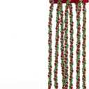 9-Foot Red, Green and Gold Bead Twisted Garland