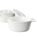 Ceramic Mini Round Cocotte Set, 13.5 Ounces Small Casserole Dishes with Lids and Handles, Set of 2, Individual Baking Ramekins, Oven, Microwave & Dishwasher Safe
