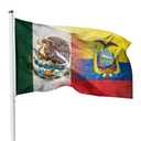 Mexico Ecuador Mixed Flag - 3x5 Ft Nylon Home Decor Outdoor Flag with Brass Grommets