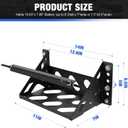 Battery Mounting Bracket Kit,Heavy-Duty Metal Steel Battery Mount Box, Fits up to 10.63"7.06"7.5" Battery,Easy Bolt-in Battery Tray for Marine Boat Pickup Trucks Cars RV Trailer