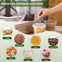 Mifoci 50 Pcs Food Clear Bucket Plastic Gallon Bucket Round Reusable Ice Cream Containers with Lids and Handles Airtight Clear Plastic Tub Freezer Reusable Pail for Popcorn Kitchen Drinks Home(8oz)