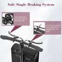 All Terrain Knee Scooter for Adults, Foldable Rolling Knee Scooter with DIY Stickers & Shock Absorber, Steerable Knee Walker for Broken Foot, Ankle Injuries & Surgery, Better Crutch Alternative
