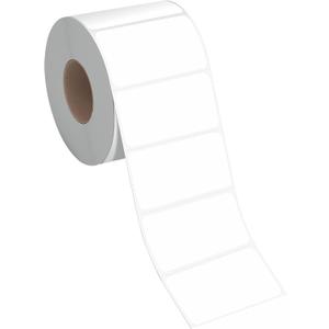 300pcs Plain Name tag Labels, Blank Name Badge with Permanent Adhesive Writable White Name Tag Stickers for School Office Home with Perforation Line(Each Measures 3.6" x 2.2")