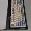 AULA F75 75% Wireless Mechanical Keyboard, Hot Swappable Creamy Keyboard, Pre-lubed Reaper Switches RGB Backlit Gaming Keyboards, 2.4GHz/Type-C/BT5.0(White & Green) (Emerald)