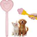 Pet Fun Feeder with Handle Slow Feeding Bowl Suitable for All Dogs and Cats Love Heart