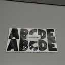 320 PCS Bulletin Board Letters 30 Sheets Letter Stickers Large Alphabet Stickers 2.5 Inch Vinyl Self Adhesive Sticker Letters for Poster Board Boho Classroom Crafts Scrapbook Mailbox Home Decor(Black)