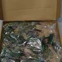 Dingion 6 Pcs 6" Christmas Mini Cabinet Cedar Wreaths for Kitchen with Ribbon Bows Artificial Cedar and Pine Cone Small Window Wreath for Window Door Farmhouse Christmas Party Decorations