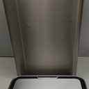 EKO Mirage-T 50 Liter / 13.2 Gallon Touchless Rectangular Motion Sensor Trash Can, Brushed Stainless Steel Finish