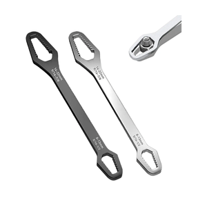 KEWAYO 2 Piece Adjustable Wrench Set 822mm Self Tightening Double Ended for Plumbing Automotive DIY