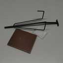 Picture Stands for Display Metal Frame Wooden Base Plate Holder for Display Wooden Base Black Picture Frame Easel Stand for Home Office Tabletop Book Platter Photo Plaque Holder