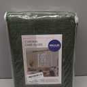 MIULEE 100% Blackout Curtains 84 Inch Long 2 Panels Set for Bedroom, Thick Faux Linen Black Out Curtain Room Darkening Back Tab Pleat Window Textured Drapes with Hooks for Living Room, Olive Green