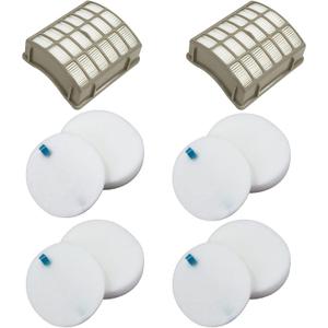 For Shark Navigator dlx Filter NV60 NV70 NV80 Replacement Filters,NV70 26,NV71,NV90,UV420 NV90 26 NV95 NV80 and NVC80C.4+4 Foam Filters + 2 Filters