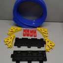 Nicmore Flexible Race Track Toy Set: 15ft DIY Bendable Ramp with Suction Cups – Portable Roll-Up Car Track for Kids Compatible with 1:64 Diecast Cars – Birthday Christmas for Boys Girls Ages 3+