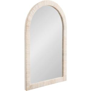 Kate and Laurel Rahfy Boho Arch Rattan Mirror