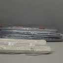 Bigzzia 4 Tier Folding Drying Rack Clothing Clothes Horses Rack Stainless Steel Laundry Drying Rack (Grey White, 4 Tier)