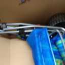 Rio Beach Wonder Wheeler Deluxe Utility, Lawn, and Beach Foldable Cart, Blue Print
