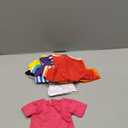 Skylety 15 Pieces 18 Inch Doll Clothes Assorted Colored Doll T-Shirts Summer Clothes with Hook and Loop Fasteners Closure Decoration Accessary Solid and Stripe 15 Types for Pretend Play