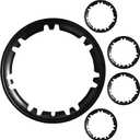 Model Y Rim Protector Wheel Rims Protection for Tesla Wheels Protectors 4PCS 19 inch Rims Cover ABS Hubcaps Covers Protections Parts Accessories (Black)