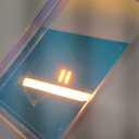 ROYALITA Iridescent Acrylic Vanity Tray 10x5 Inch  Small Acrylic Trays Perfume Tray Spill Proof, Decorative Tray for Bathroom Countertop, Wedding Decor, Aromatherapy Storage, Office Desk