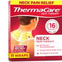 ThermaCare Heat Wraps for Neck & Shoulder Pain Relief - Portable Adhesive Heating Pads with 16-Hour Therapeutic Heat - Drug-Free Muscle & Joint Soothing Patches - Large (Pack of 11)