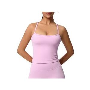 Camisole Tops for Women Skinny Stretch Workout Tank Top Sleeveless Running Gym Pants, S