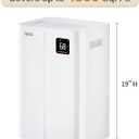 50 Pint Dehumidifier for Large Rooms & Basements, Up to 4,500 Sq.Ft, Automatic Humidity Control with Continuous Drain, Quiet 40dB, 24-Hour Timer, Wheels & Child Lock