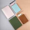 Planner Cover for A6, Soft Travelers Notebook Faux Leather Cover for Notebook,(4.1"x5.8"),Pink (pink, A6)