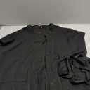 Womens Button Down Blouses Casual Peplum Summer Tops Dressy Chiffon Work Blouse M