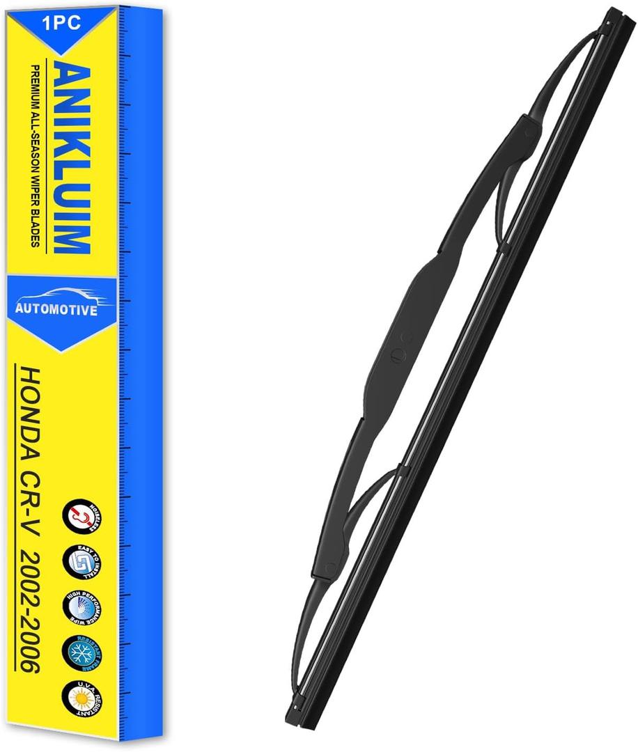 ANIKLUIM Rear Windshield Wiper for 2006-2002 Honda CR-V - 10 Inch Rear Wiper Blade - Silent & Easy to Install(Pack of 1)
