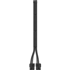EZDIY-FAB RTX 3000 Series 12 Pin to Dual 8 Pin PCIe Sleeved Extension Cable 300 MM- Connector for NVIDIA Ampere GEFORCE RTX 3060ti 3070 3080 FE Funder Edition- Black
