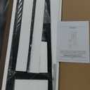 Vabches Over The Toilet Storage Cabinet with 2-Door Design Bathroom Organizers and Storage with Anti-Tip Device Over Toilet Organizer with Shelves for Bathroom,Restroom,Laundry Brown