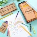 288 Pcs Bulk Crayons Packs with 432 Pcs Sharpened Bulk Pencils(#2 Hb), Back to School Gifts for Students Mini Crayons Individual Pack 8 Colors for Classroom Party School Supplies (72 Boxes)