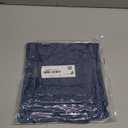 decorUhome Chenille Poseidon Christmas Throw Pillow Covers 18x18 Inch Set of 2, Decorative Soft Couch Pillow Covers Solid Dyed Accent Farmhouse Neutral Square Pillow Cases for Sofa (Navy Blue)