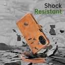 FLIPALM Wallet Case for iPhone 17 Series with Wrist Strap - PU Leather Folio Flip with Credit Card Holder & Kickstand, Protective Cover (Grayish-Brown, for iPhone 17)