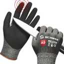 Schwer ProGuard Highest Level Cut Resistant Work Gloves PR3326 for Extreme ProtectionANSI A9 Cut Gloves with Reinforced Thumb, Non Slip, Breathable, Durable, Touch-screen, Non PFAS, Black 1 PairL (Large)
