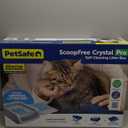 PetSafe ScoopFree Crystal Smart Self-Cleaning Automatic Litter Box - Front Entry - Uncovered Motion-Sensing Cat Box with Integrated Health Counter & App - Includes 1 Disposable Crystal Litter Tray (Standard)
