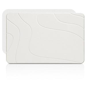 Liyarya Stone Bath Mats for Bathroom, Diatomaceous Earth Mat, 23.6 x 15.4 Absorbent, Anti-Slip, Quick Dry, Easy to Clean,White