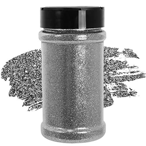 Ultra Fine Silver Glitter, 7.05 Oz (200g), Fine Glitter for Resin Crafts Nails Tumblers Slime Cosmetic and Festival Decoration - Silver Fine Glitter Bulk