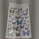 Rub On Transfers for Crafts Pressure Transfer Stickers Fit Cloth Glass Acrylic Wood Furniture Stone Scrapbooking Stuff Small Vintage Junk Journal Supplies (Butterfly)