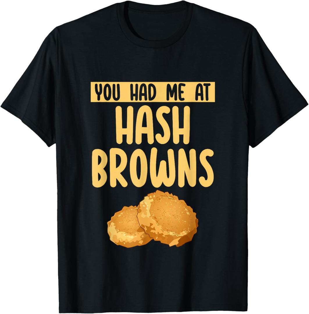 Funny Hash Browns Breakfast Quotes Hashbrowns Lovers T-Shirt, Size M