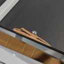 DHP 4308429 Miles Full Desk, Silver Metal Loft Bed