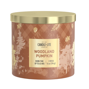 CANDLE - LITE, Woodland Pumpkin 14 Oz , 2 Pack