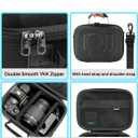 RAIACE Hard Case Compatible with Sony Alpha 7 II III IV/7R V Camera, for Nikon, for Canon, for Pentax and More. Mesh Pocket for Charger, Cables, Cards and Accessories. (case only) - Black
