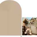 KONPON Beige Ripples Arched Frame Fabric Cover for Birthday Partied Double-Sided Stretchy Chiara Backdrops Arched Wall Stands Covers Arch Backdrop Cover 4x7ft (Width=4ft(48inch),Height=7ft(85inch), Hp-463)